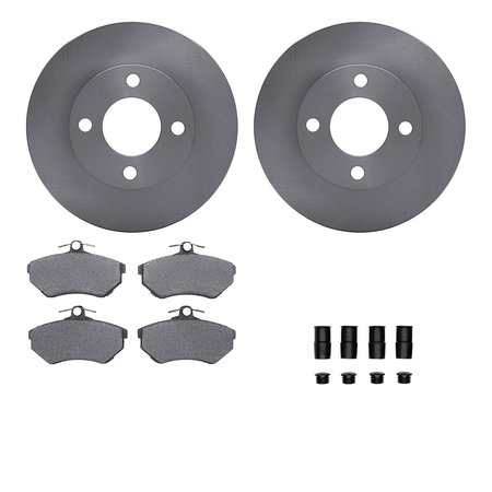 DYNAMIC FRICTION CO 6512-73082, Rotors with 5000 Advanced Brake Pads includes Hardware 6512-73082